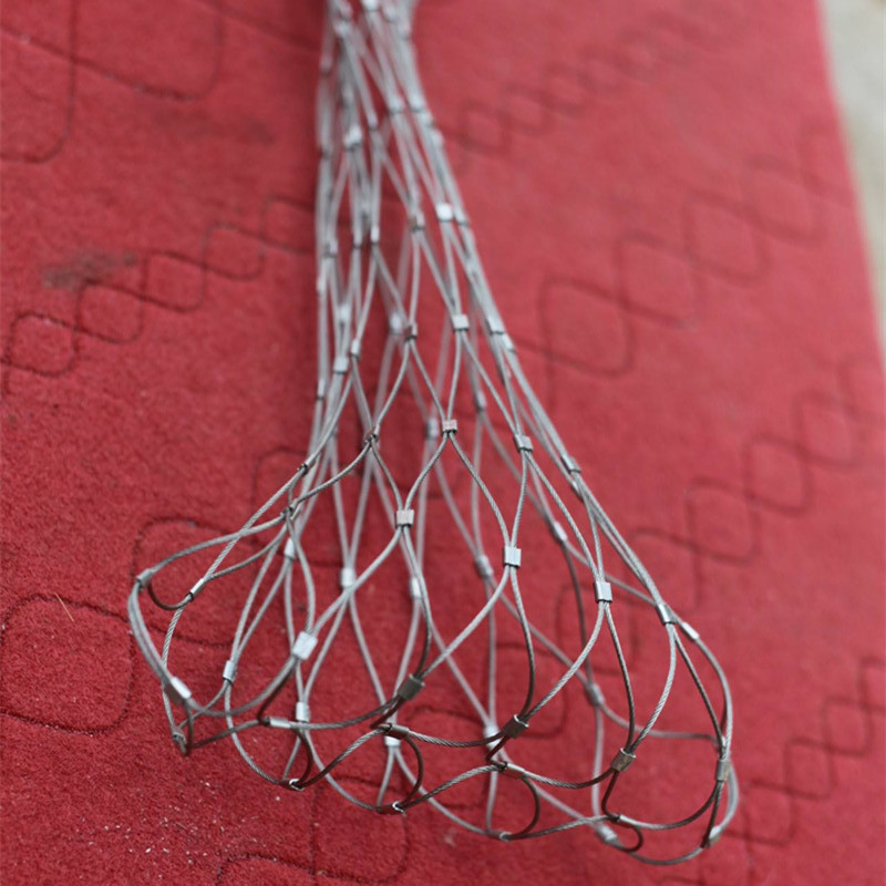 Stainless steel cord net pockets